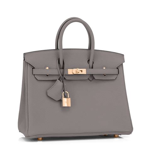 hermes rose gold gris orage|Hermes bag colors worth money.